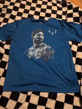 Size xlarge blue messi shirt
